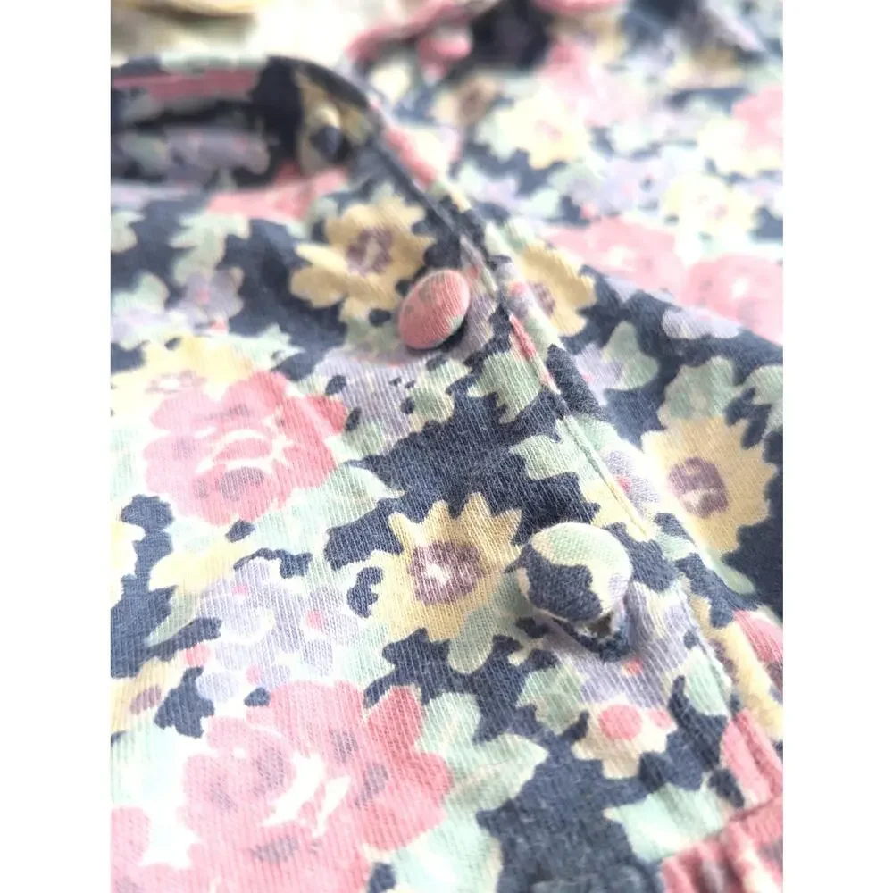Vintage Laura Ashley Mother & Child Girls Floral Dress | Size 5-6 Years | 1980s
